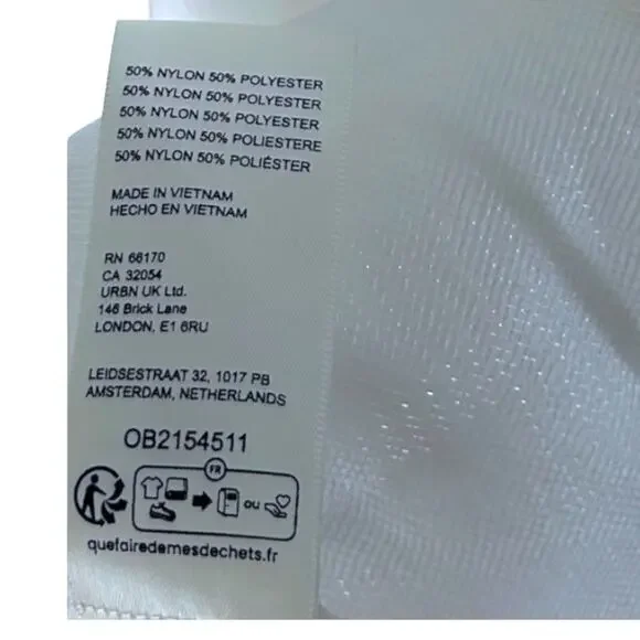 Free People Emory Drop-Waist Midi Skirt Women's Medium White Nylon Tiered NEW - Picture 5 of 6